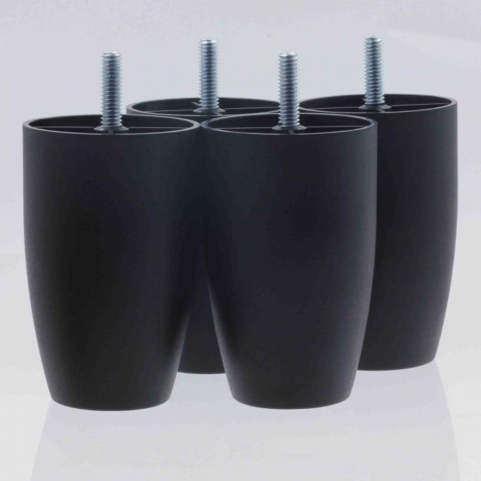 KRP0395 Smooth Replacement Chair Feet Plastic 4 Inch Strong Load