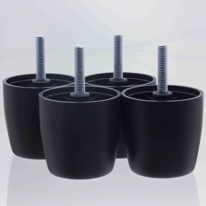 KRP0105 Decorative Plastic Round Sofa Feet M8 Bolt High Corrosion