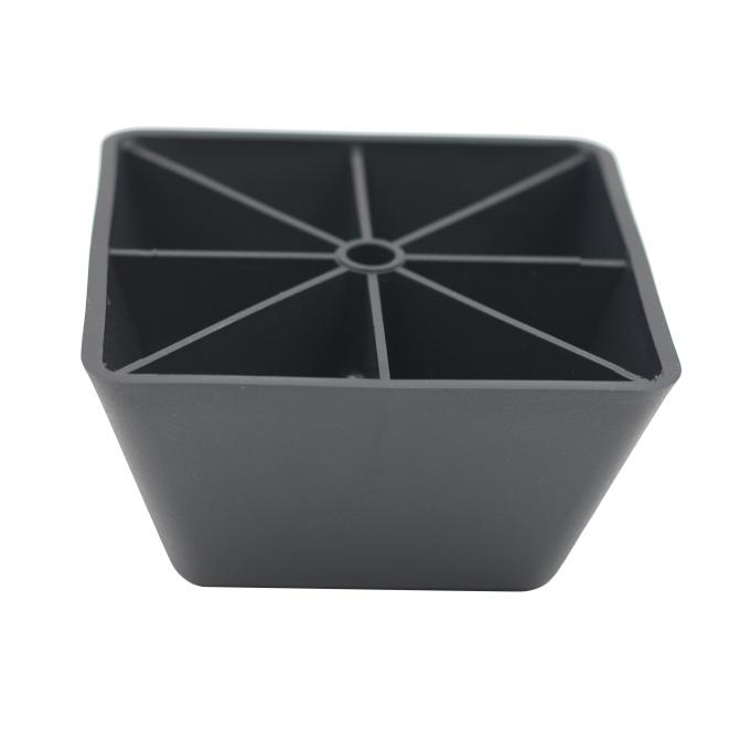 Kr P0405 Black Square Furniture Feet Plastic Adjule Sofa Kr P0405 Black Square Furniture Feet