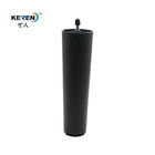 KR-P0330 Popular Plastic Round Sofa Legs Black Color With Screw 60*45*200mmH supplier