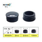 KR-P0378 PP Round Plastic Pipe Plugs Steel Furniture Tube Use Cover Insert Black supplier