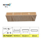 KR-P0383 Cabinet Square Plastic Feet For Sofa Frame Natural Wood Color Anti Slip supplier