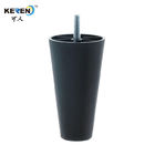 KR-P0366 Decorative Tapered Cabinet Legs Black Light Yellow Color Quick Fitting supplier