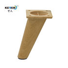 KR-P0334W1 152mm Angle Replacement Plastic Couch Legs Chair Extenders Wood Color supplier