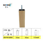 KR-P0166W1 6 Inch Replacement Plastic Couch Legs , Plastic Chair Legs For Bed Frame supplier