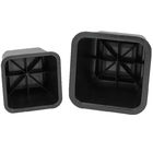 KR-P0246 Smooth Plastic Adjustable Bed Risers , 8 Inch Black Furniture Risers Optional supplier