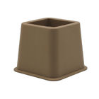 KR-P0258K Plastic Brown 3 Inch Bed Risers , Adjustable Bed Frame Risers High Stability supplier