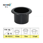 KR-P0212 2 Inch Cooling Recessed Cup Holder Plastic Material For Furniture Deep Black supplier
