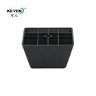 KR-P0169 Black Square Plastic Furniture Feet For Cabinet High Corrosion Resistance supplier