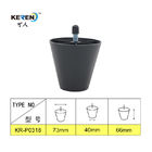 KR-P0318 Tapered Plastic Couch Feet Black Color Reduce Slip Strong Load Bearing supplier