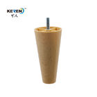 KR-P0403 4.7 Inch Plastic Furniture Feet , Oka Wood Reliable Tapered Cabinet Legs supplier