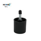 KR-P0123 Modern Plastic Furniture Legs Replacement , Black Adjustable Sofa Legs 40mm supplier