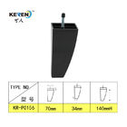 KR-P0156 Cone Shape Plastic Cabinet Feet 140mm Height With Screw Bolt Easy Install supplier