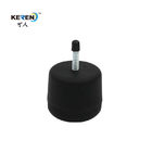 KR-P0266 55mm Plastic Furniture Legs Replacement , Black Sofa Feet Strong Load Bearing supplier