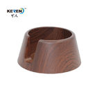 KR-P0280 Modern Recessed Cup Holder , Anti Spill Drink Recessed Drink Holder Wood Grain supplier