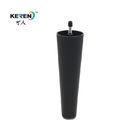KR-P0297 Black Plastic Sofa Legs Replacement 200mm Height With Bolt No Noisy supplier
