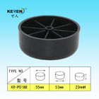 Black Replacement Plastic Couch Legs M8 Screw Lightweight With Round Shape supplier