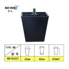 65mm Height PP Plastic Furniture Feet Adjustable Furniture Legs For Bed With 5/16 Bolt supplier