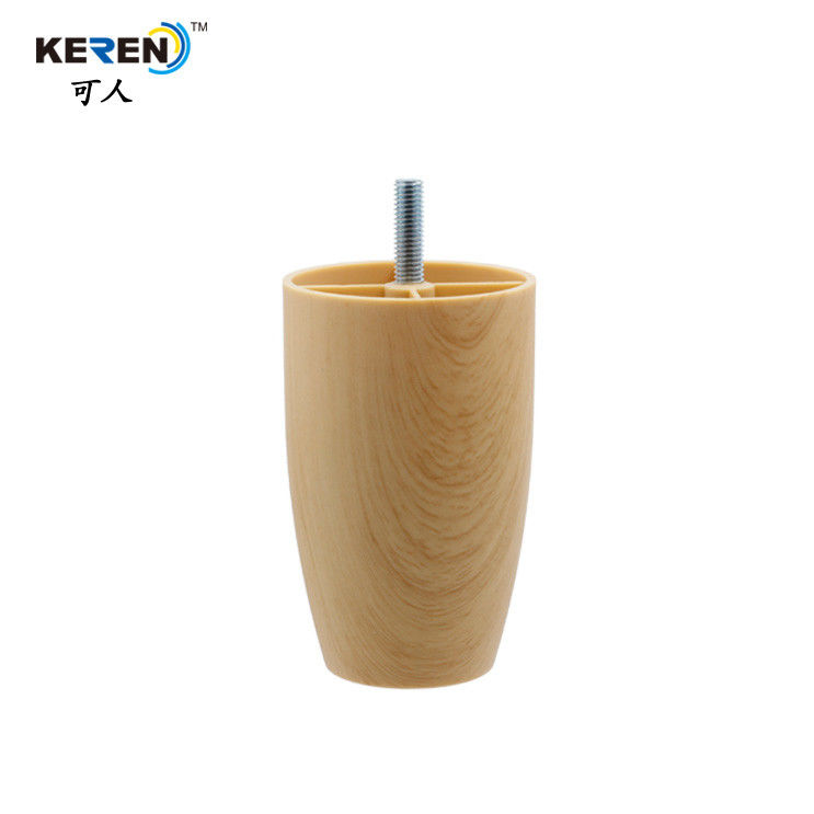 KR-P0395W Natural Plastic Adjustable Cabinet Feet Wood Looking Surface Easy Install supplier