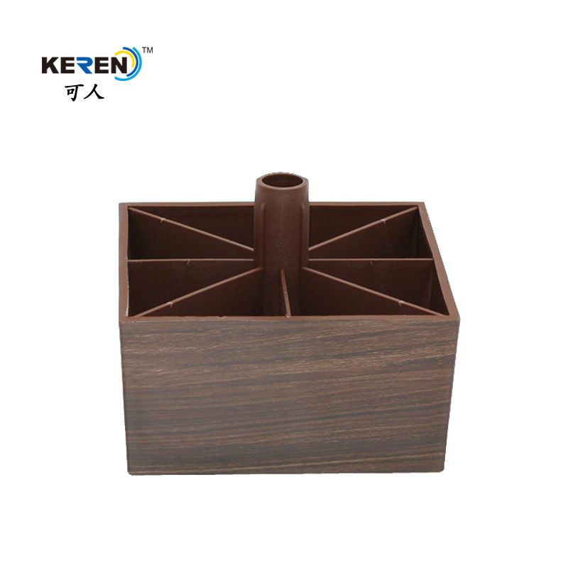 KR-P0249W furniture feet 60mm height wood looking leg for bed supplier