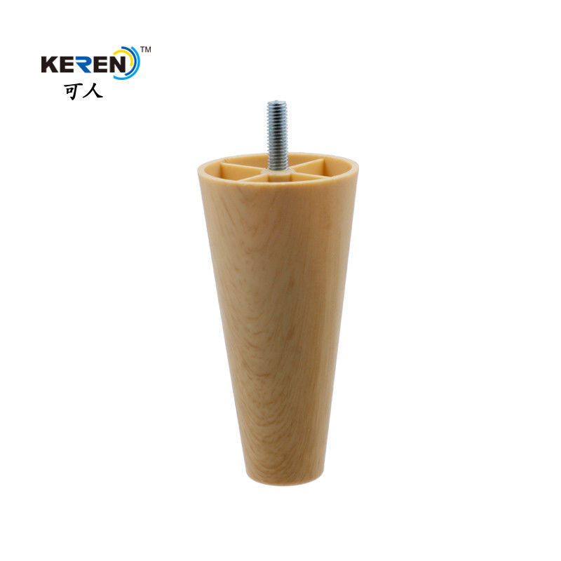 KR-P0403 4.7 Inch Plastic Furniture Feet , Oka Wood Reliable Tapered Cabinet Legs supplier