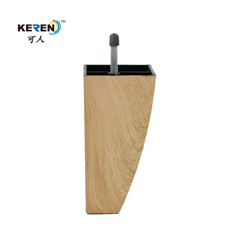 KR-P0156W1 Wooden Color Plastic Furniture Legs Replacement ABS 140mm Height supplier