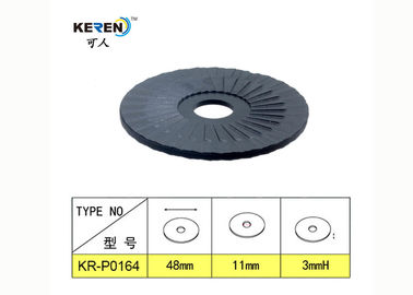 KR-P0164 PP PE Black Plastic Washers 3mm Thickness 0.43 Inch Hole ID 1.88 Inch OD supplier