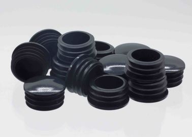 KR-P0378 PP Round Plastic Pipe Plugs Steel Furniture Tube Use Cover Insert Black supplier