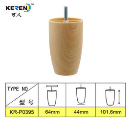 KR-P0395W Natural Plastic Adjustable Cabinet Feet Wood Looking Surface Easy Install supplier