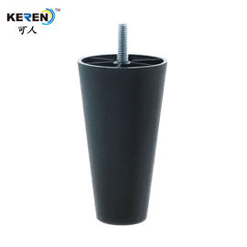 KR-P0366 Decorative Tapered Cabinet Legs Black Light Yellow Color Quick Fitting supplier