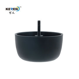 KR-P0103 2 Inch Round Plastic Furniture Feet , Screw Plastic M8 Adjustable Feet supplier