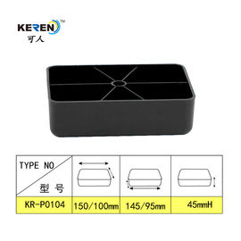 KR-P0104 Classical Square Plastic Bed Frame Feet Lows Long Lifespan For Sofa Frame supplier