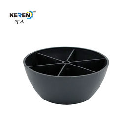 KR-P0116 Round Plastic Sofa Legs Replacement , Black Plastic Furniture Feet Bed Base supplier