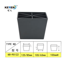 KR-P0122 4 Inch Plastic Sofa Legs Replacement , Dining Room Table Leg Risers Easy Fitting supplier