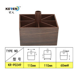 KR-P0249W furniture feet 60mm height wood looking leg for bed supplier