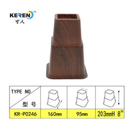 KR-P0246W 8 Inch Adjustable Bed Risers Living Room Use Black Color Easy Fitting supplier