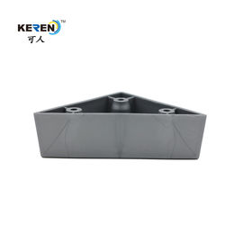 KR-P0262 Triangle Corner Plastic Sofa Legs Replacement Silver Grey 30mm Height supplier