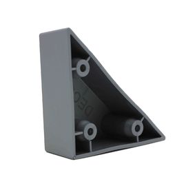 KR-P0262 Triangle Corner Plastic Sofa Legs Replacement Silver Grey 30mm Height supplier