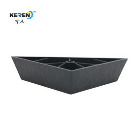 KR-S023 High Plastic Sofa Legs Replacement , 1.65 Inch Triangle Matt Sofa Leg Set Of 4 supplier