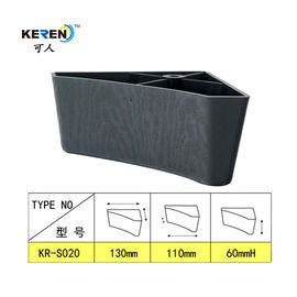 KR-S020 Anti Slip Plastic Triangle Sofa Legs Solid Black Color 60mm Height supplier