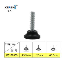 KR-P0309 PP Replacement Plastic Couch Legs , Adjustable Leveling Feet Home Furniture Use supplier
