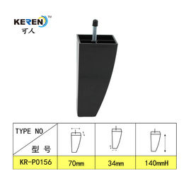 KR-P0156 Cone Shape Plastic Cabinet Feet 140mm Height With Screw Bolt Easy Install supplier