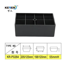 KR-P0264 Durable Plastic Furniture Feet , 55mm Height Adjustable Sofa Legs supplier