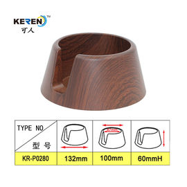 KR-P0280 Modern Recessed Cup Holder , Anti Spill Drink Recessed Drink Holder Wood Grain supplier