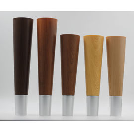 KR-P0290W 12 Inch Height Plastic Furniture Feet ABS Material With Wood Color supplier
