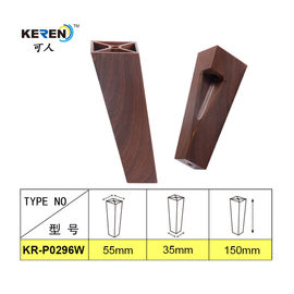 KR-P0296W2 Modern Design Plastic Sofa Feet Replacement PP Brown Color 150mm Height supplier