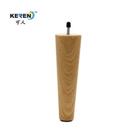 KR-P0297W1 Heavy Duty Round Sofa Legs 60mm Diameter Easy Install Wood Grain supplier