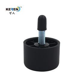 KR-P0250 Customized Plastic Furniture Feet Adjustable Feet Lowes M6 Screw Black Color supplier