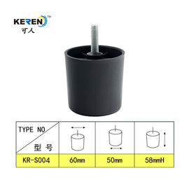 Sturdy Screw Round 87g 58mm Plastic Sofa Couch Feet supplier