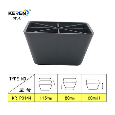 SGS 143g 115mm Screw In Non Slip Square Rubber Chair Leg Feet supplier